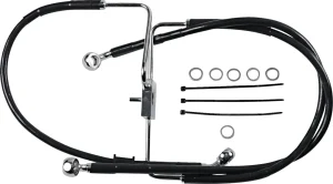 Línea de freno de acero inoxidable de longitud extendida - BRK16-XL1200CX BLK+2