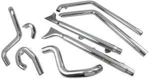 Sistema de escape True Duals con silenciadores Fishtail - 33" / 2 1/4"