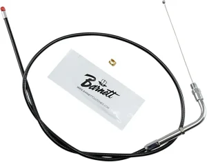 Cable de acelerador/ralentí de vinilo negro - acelerador tradicional longitud estándar