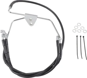 Kit de latiguillo de freno de vinilo negro de longitud extendida - 6"