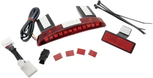 Conjunto de luz de posición y luz de freno LED - trasera lente rojo