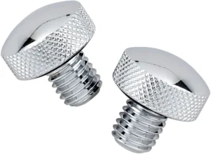 Kit pernos moleteados cromados para asiento Softail - Cromo 1/2"-13X0.625"