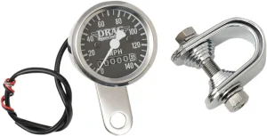 Velocímetro mecánico 140 MPH estilo Mini 1-7/8" - 1,8" <span style="color: red;font-size: 0,5em">- ALMACEN USA-</span>
