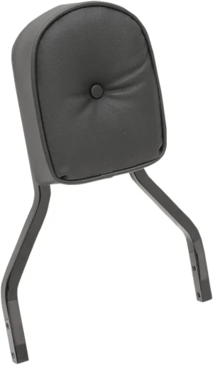 Almohadilla de respaldo tipo almohadón - manillar de sissy bar cuadrado negro