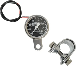 Velocímetro mecánico 140 MPH estilo Mini 1-7/8" - 1,8" <span style="color: red;font-size: 0,5em">- ALMACEN USA-</span>
