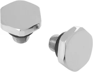 Tapones barra de horquilla cromados - Tapas de tubo Cromo <span style="color: red;font-size: 0,5em">- ALMACEN USA-</span>
