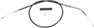 Cable de acelerador/ralentí de vinilo negro - ralentí 32.5"
