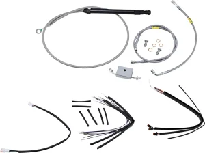 Kit de cables de manillar y latiguillo de freno para manillares Burly Ape - 18"