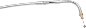Cable de acelerador/marcha en vacío trenzado de acero inoxidable pulido - acelerador natural