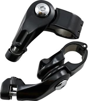 Soportes de estribera Cruise ajustables Tour Tech™ - Reposapiés Cruise Mounts brazo corto negro
