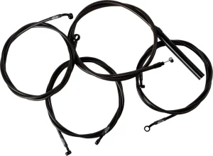 Kit Completo de Cables/Línea de Freno de Manillar Midnight Trenzado - 15"-17"