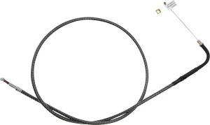 Cable de acelerador/marcha en vacío trenzado KARBONFIBR - ralentí en fibra de carbono