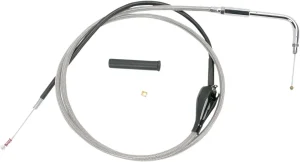 Cable de ralentí trenzado en acero inoxidable - 56"