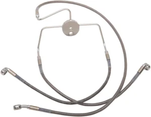 Kit de latiguillo de freno de acero inoxidable de longitud extendida - delantero alargado 8"