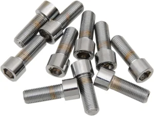 Tornillos de cabeza allen rosca fina de repuesto - 3/8-24X1.25 liso Cromo <span style="color: red;font-size: 0,5em">- ALMACEN USA-</span>