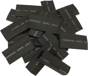 Tubos Termorretráctiles - negro 25PK <span style="color: red;font-size: 0,5em">- ALMACEN USA-</span>