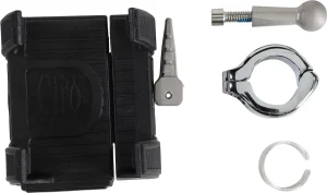 Soporte para smartphone/GPS con base - montaje en barra cromo