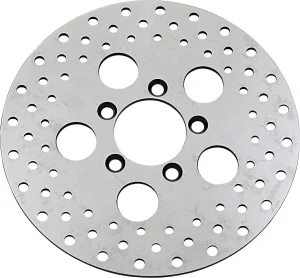 Disco de freno taladrado Vintage Shovelhead - delantero acero inoxidable 10" <span style="color: red;font-size: 0,5em">- ALMACEN USA-</span>