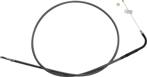 Cable de acelerador/marcha en vacío trenzado KARBONFIBR - ralentí en fibra de carbono