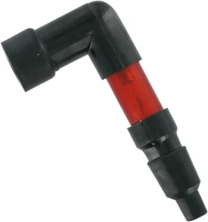 Pipa de bujía con destellos - Tapa intermitente 90° rojo