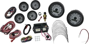 Kit de instrumentos analógico/digital MVX-8K Series - relojes serie blanco gris <span style="color: red;font-size: 0,5em">- ALMACEN USA-</span>