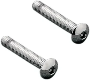 Kit de tornillos de lente de luz trasera - 8-32 X 1" recambio OEM Cromo natural