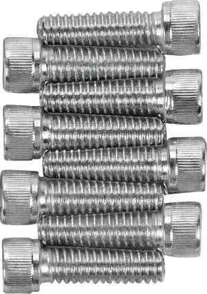 Set de tornillería para base de taqués - Kit tornillos Allen cromados moleteados <span style="color: red;font-size: 0,5em">- ALMACEN USA-</span>