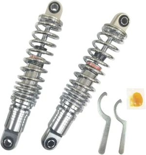 Amortiguadores altura de conducción ajustable prémium - HD 13" cromo 85-18FLT