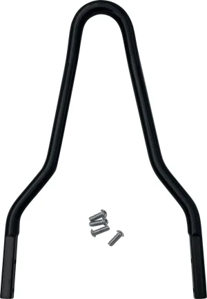 Sissy bar redondo - 10.12H X8.75W negro <span style="color: red;font-size: 0,5em">- ALMACEN USA-</span>