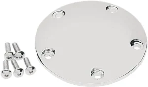 Tapa de encendido redonda - platinos 5-AGUJEROS cromo