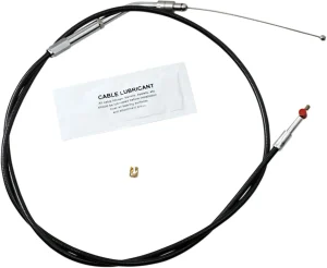 Cable de acelerador/ralentí de vinilo negro - acelerador tradicional oversize +6" (152MM)