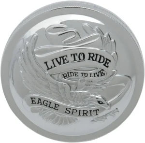 Tapa de depósito "Live to Ride" - Tapón de gasolina LIVE-TO-RIDE 3" ventilado cromo