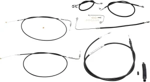 Kit de cable de manillar/línea de freno de vinilo negro estándar