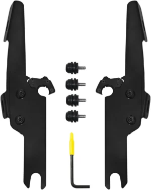 Kit de anclaje completo Trigger-Lock para parabrisas Fats/Slim - montaje F/S/BW FLHRS/XS negro