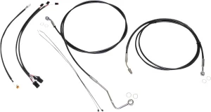 Kit de Instalación de Manillar XR - cables de mando XR negro/cromo