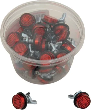Reflectores para matrícula - Placa REFLECTRS/RD 40PK
