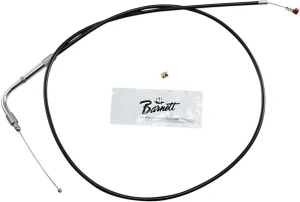 Cable de acelerador/ralentí de vinilo negro - ralentí tradicional longitud estándar