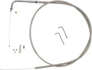 Kit cable(s) para mandos BYO™ Build Your Own™ - Cable de ralentí 90° roscado acero inoxidable
