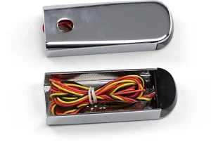 Luces de posición LED Fender Strut - Soporte de luz pequeño/rojo RW FLHC <span style="color: red;font-size: 0,5em">- ALMACEN USA-</span>