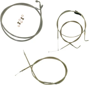 Kit de cable de manillar/línea de freno trenzado en acero inoxidable estándar