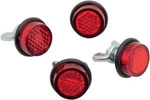 Reflectores para matrícula - Mini 4-ROJO