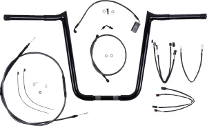 Kit de instalación de manillar Viking de 1-1/4" - 14" negro
