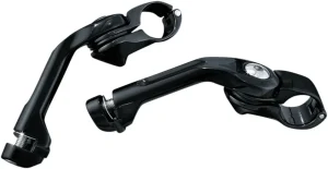 Soportes de estribera Cruise ajustables Tour Tech™ - Reposapiés Cruise Mounts brazo largo negro