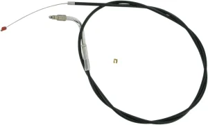 Cable de acelerador/ralentí de vinilo negro - acelerador tradicional longitud estándar
