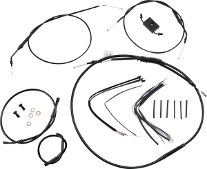 Kit de cables de manillar y latiguillo de freno extendidos para Sportster con ABS - control 16 ape hanger XL
