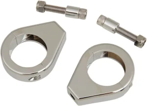 Abrazaderas para intermitentes en horquilla - Cromo 39MM