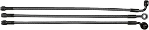Kit de latiguillo de freno delantero superior trenzado Designer Series de longitud alternativa sin ABS