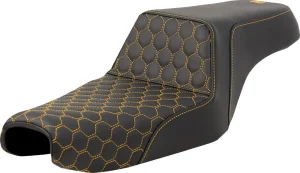Asiento Step-Up Honeycomb - Costura dorada