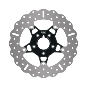Disco de freno delantero de acero inoxidable serie FSD para Big Twins - flotante contorno wave