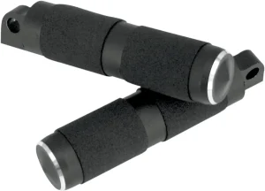 Reposapiés - Estriberas goma plegables serie night negro